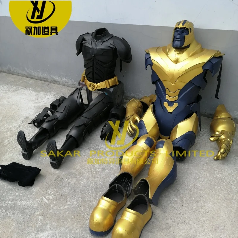 

2021 realistic batmans Thanos Hulk lifesize armor Cosplay Adult Wearable Robot Costume Superhero Armor Cosplay