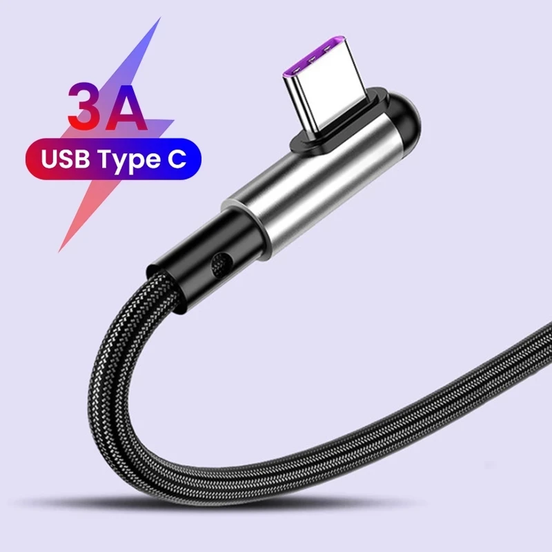 

Alloy Type-C Mobile Phone Charger Cable U Shape Gaming Cable For Huawei