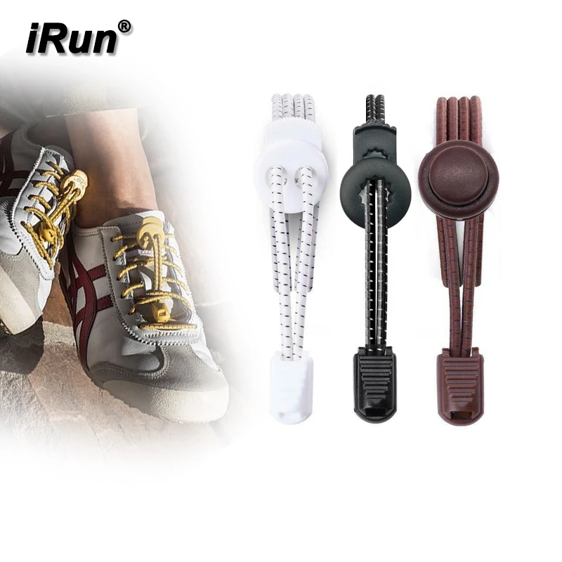 

iRun 2021 New Trend Round Reflector Speed Laces Lazy Shoelaces No Tie Elastic Shoelaces with Amazon Barcode Service