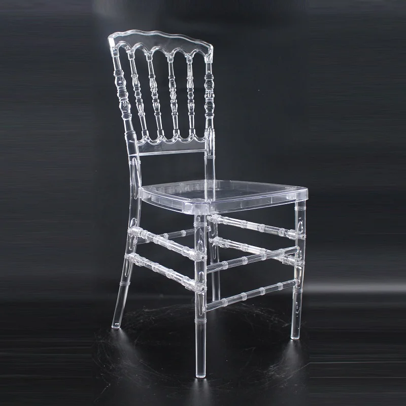 
Black Transparent Napoleon Chair Resin Napoleon Chair For Wedding 