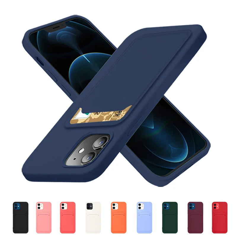 

original MagSafe card bag 2 in 1 silicone shock proof phone case for iphone 12 case wholesale high quality for iphone 11 case