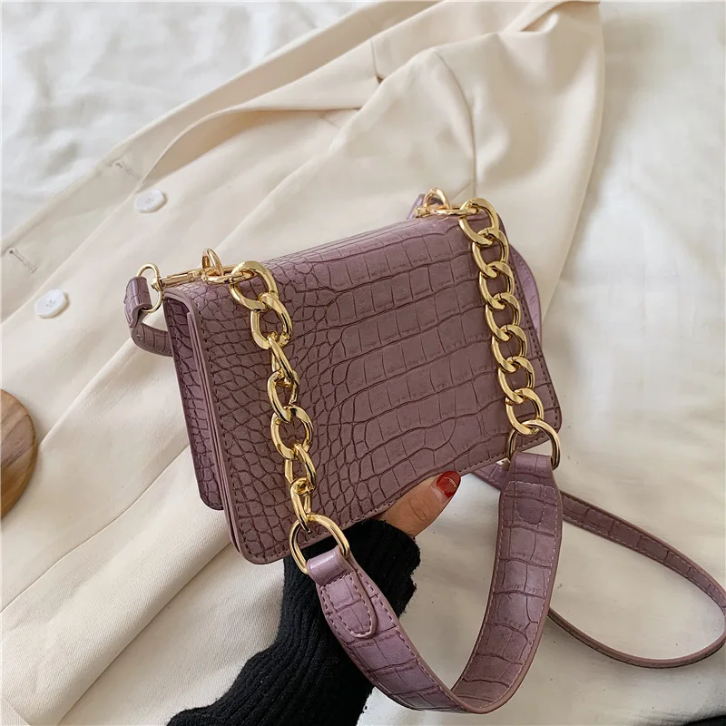 

Handbags 2020 new Korean ladies stone pattern bag single shoulder handbag, As picture
