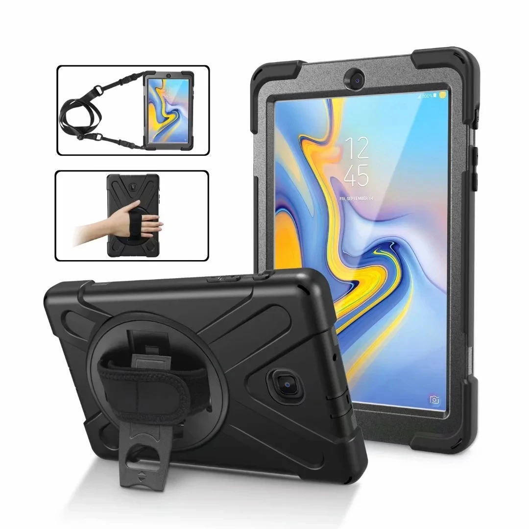 

Heavy Duty Tablet Case For Samsung Galaxy Tab A 8.0 Inch T387 With Hand Shoulder+Shoulder Strap Shockproof Cover