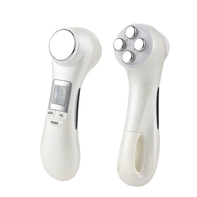 

Ultrasonic RF wrinkle remove EMS photon Skin Care Anti-Aging multifunction beauty device, White