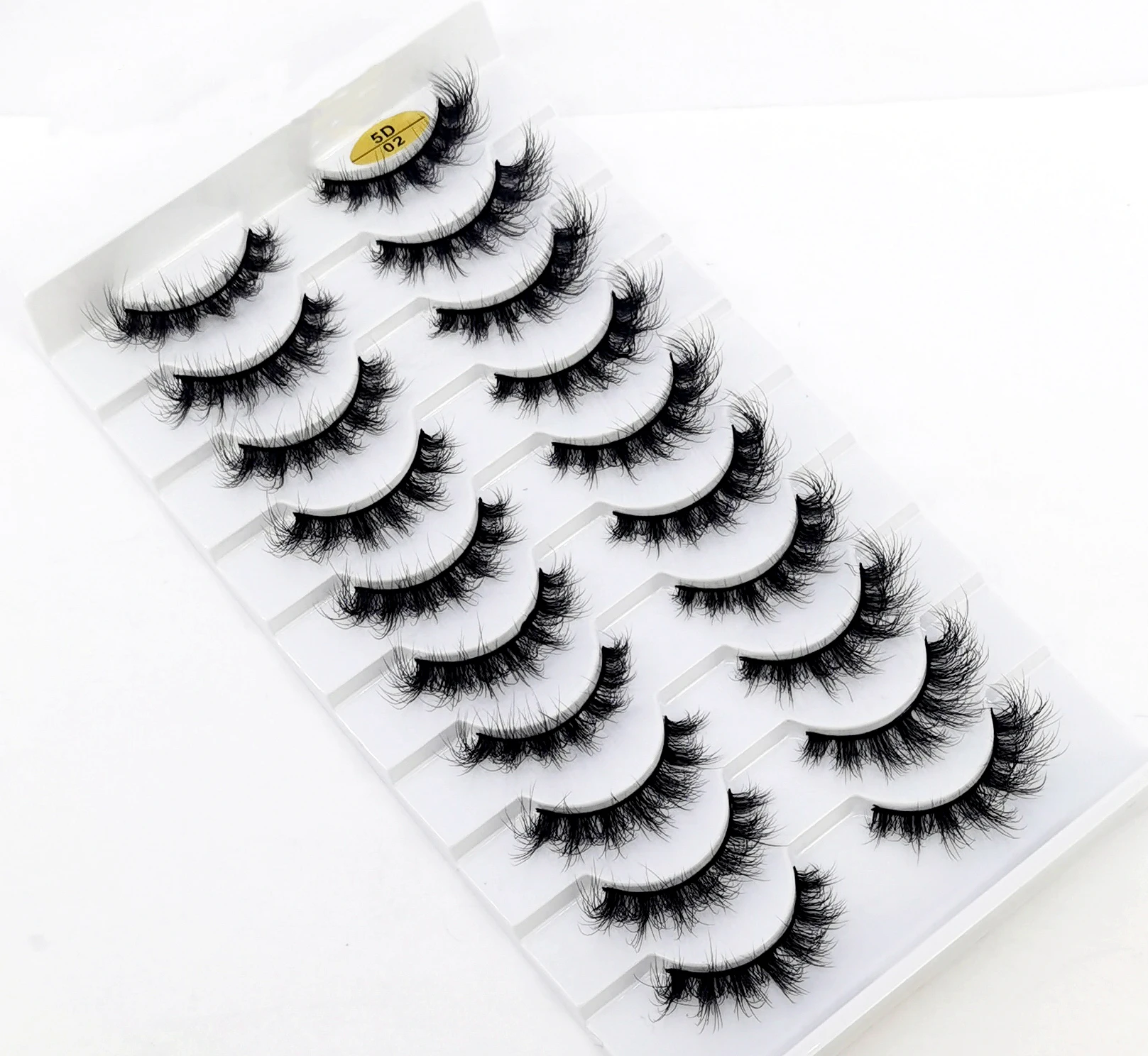 

New 10 pairs 3d faux mink false eyelashes natural long messy fake eyelashes crisscross makeup lashes extension fluffy eye lashes