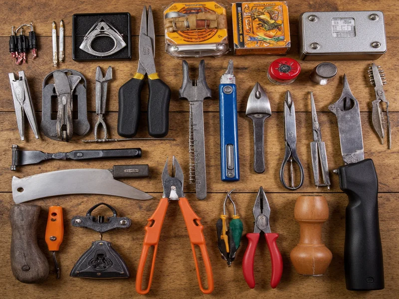 Craft kit tools organized for future independent projects