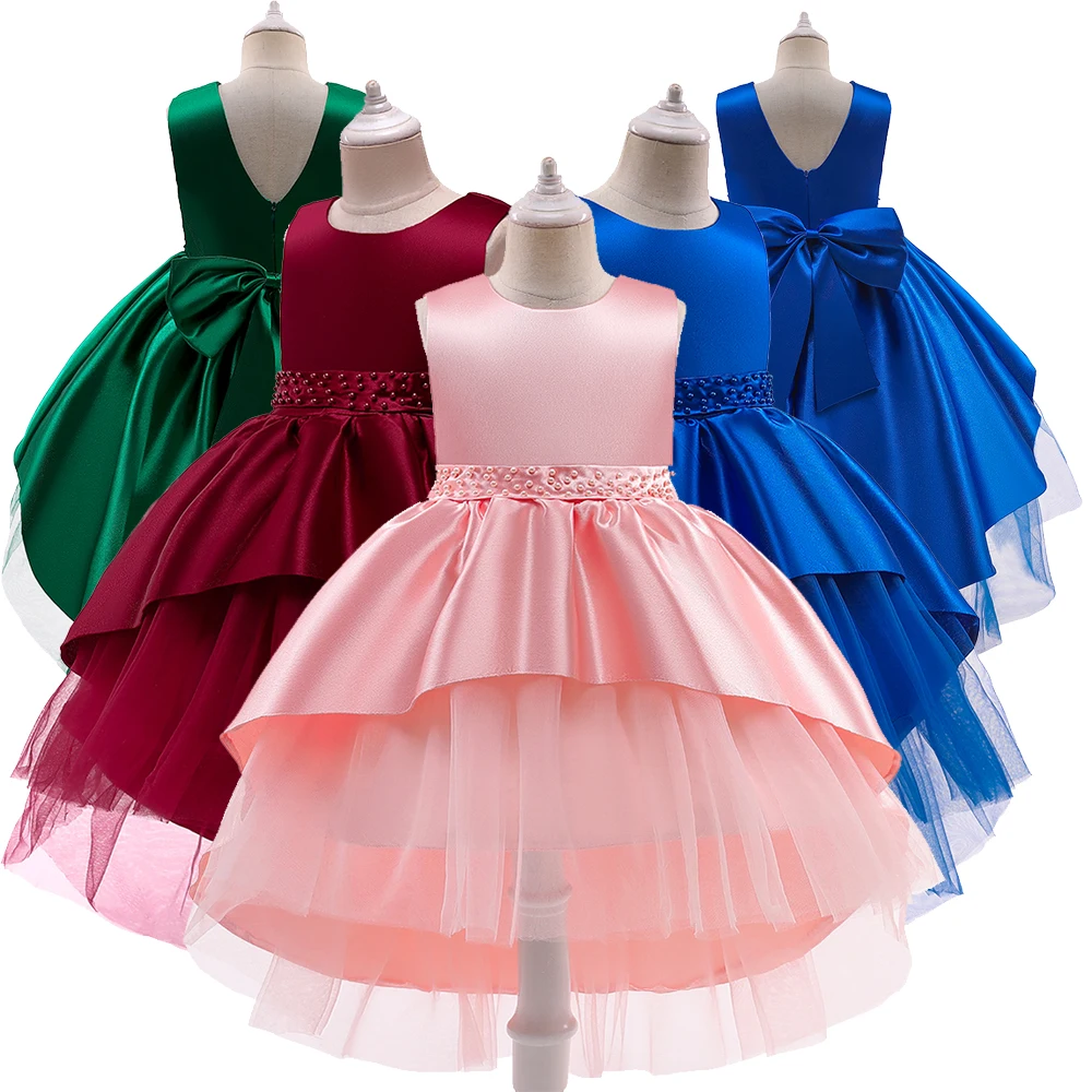 

MQATZ Fancy Kids Party Frock Children Party Dress High quality Girls Clothes