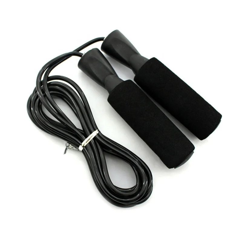

TY PVC Skipping Rope Jump Ropes Kids Adults Sport Exercise Speed t Gym Home Fitness Boxing Training Workout Equipment, Black