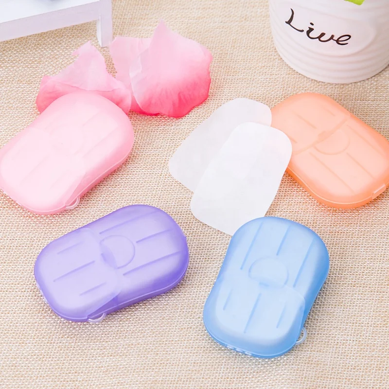 

Personalize Portable Mini Disposable Paper Soap Water Soluble Hand Toilet Soap Paper Soap Sheets