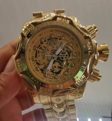 

Custom Luxury Gold Stainless Steel Natural mens automatic watch