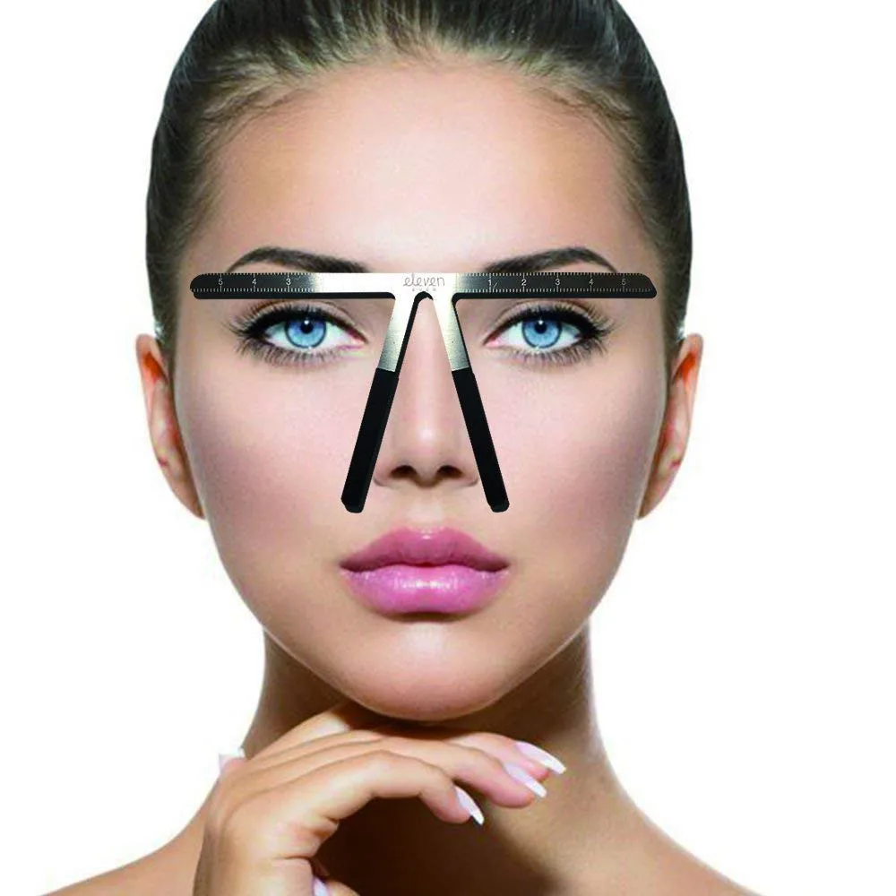 

Tattoo Eyebrow Ruler Three-Point Positioning Permanent Makeup Symmetrical tool Grooming Stencil Shaper Balance Ruler