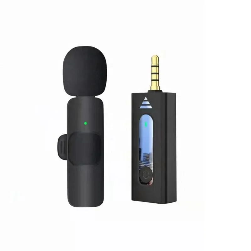 

k35 Wireless 3.5mm Lavalier Lapel Omnidirectional Condenser Miwith speaker for Camera Speaker Recording Mic for Youtube