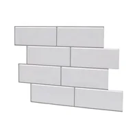 

China style selection waterproof peel and stick thicker upgrade design white subway tiles for kitchen bathroom shower walls