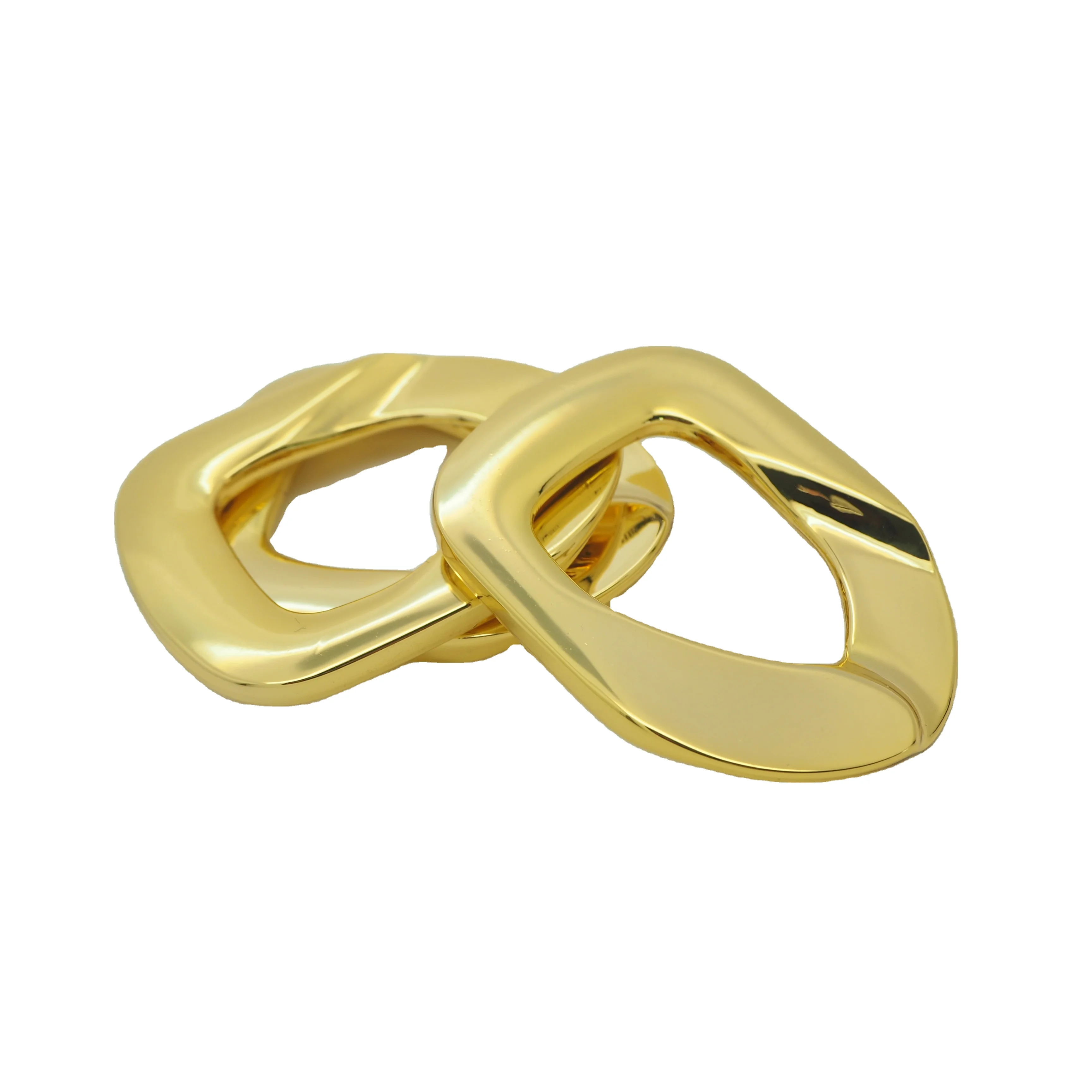 

Wholesale Custom Shining Golden Metal D Ring for Clothing Bags