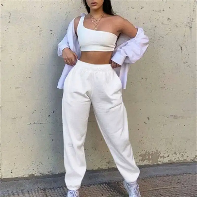 

China Factory Low MOQ Ladies Cotton Jogger Sweatpants Fashion women pants