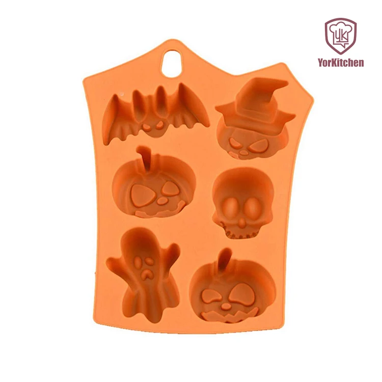 

Orange Pumpkin BPA Free Non-Stick Halloween Mold for Hard Candy Pumpkins Mold