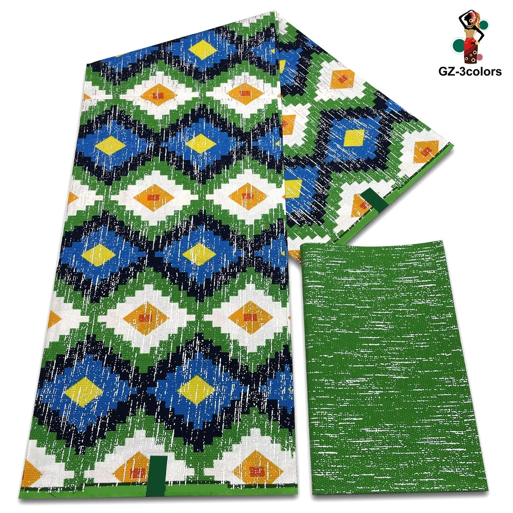 

Cotton African Golden Wax Fabric Fashion Print Gold Wax Fabric Ankara Fabric Ghana Nigeria Style Pagne Sewing Material 2+4 Yards
