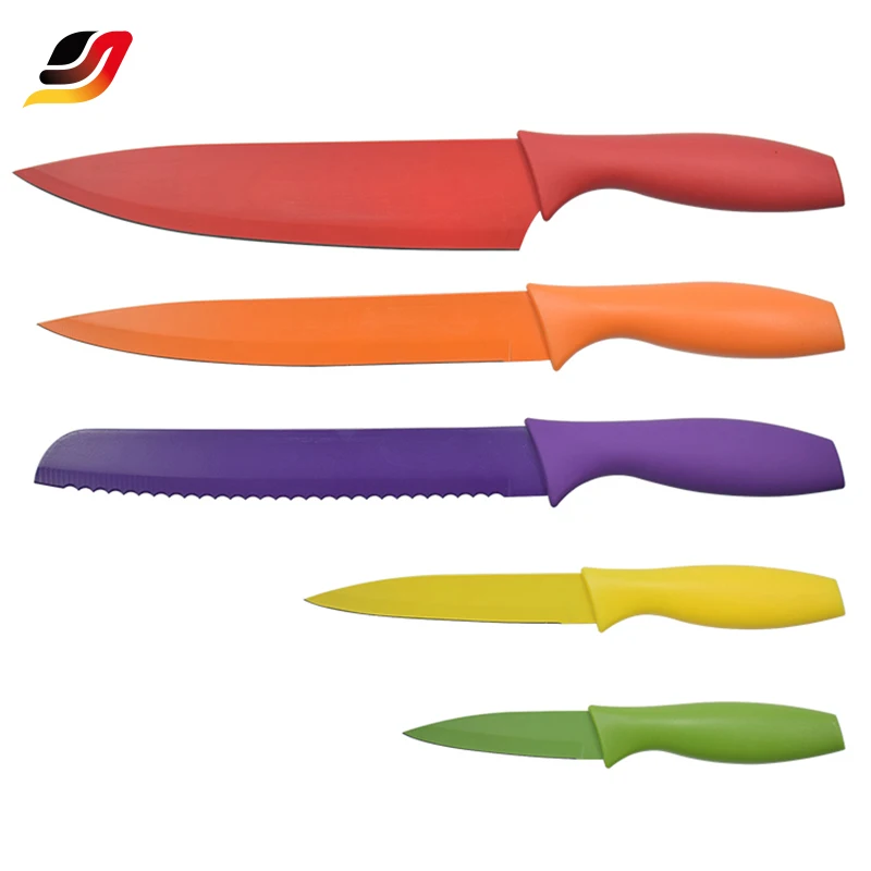 

Simple design 6 Pcs Kitchen Knife Set professional Sharp Stainless Steel Chef knife set with PP Handle