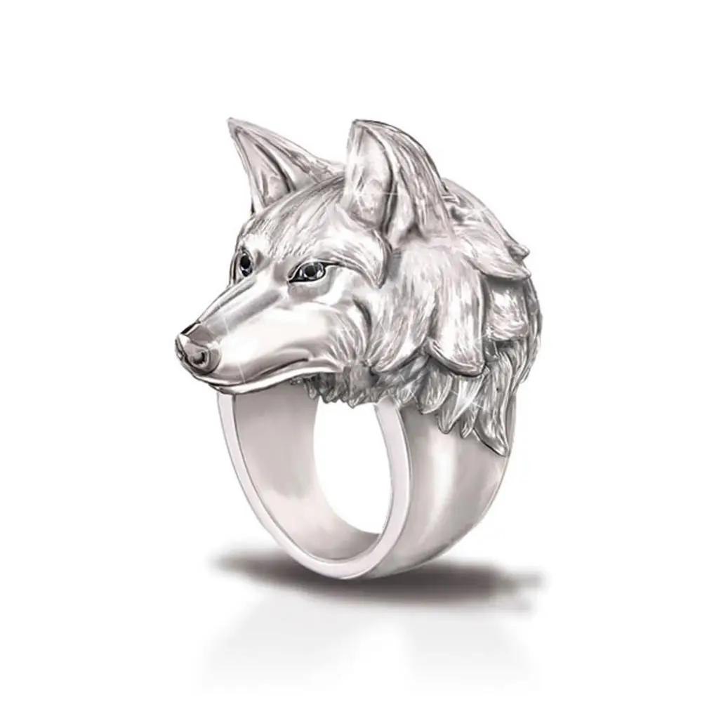 

Men Rings Wolf Personality Alloy New Design Rings For Men, Alloy rings