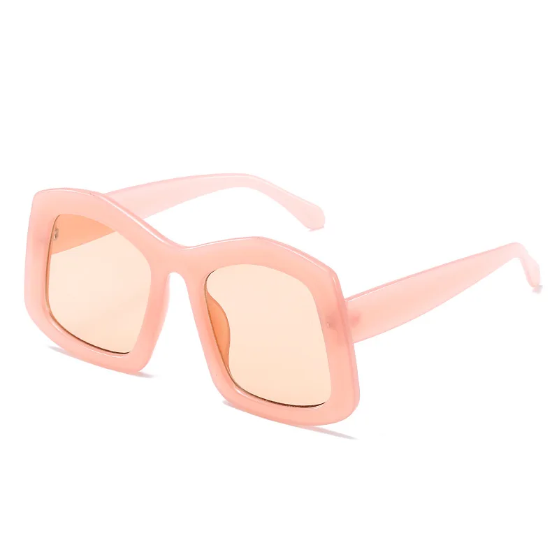

2021 Candy Color Oversized Big Frame Sunglasses Fashion Famous Brand Designer Sun Glasses Shade Women