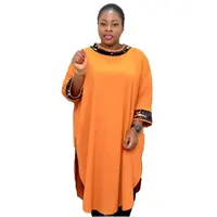 

90820-MX60 africa clothing matching sequined loose plus size dresses women