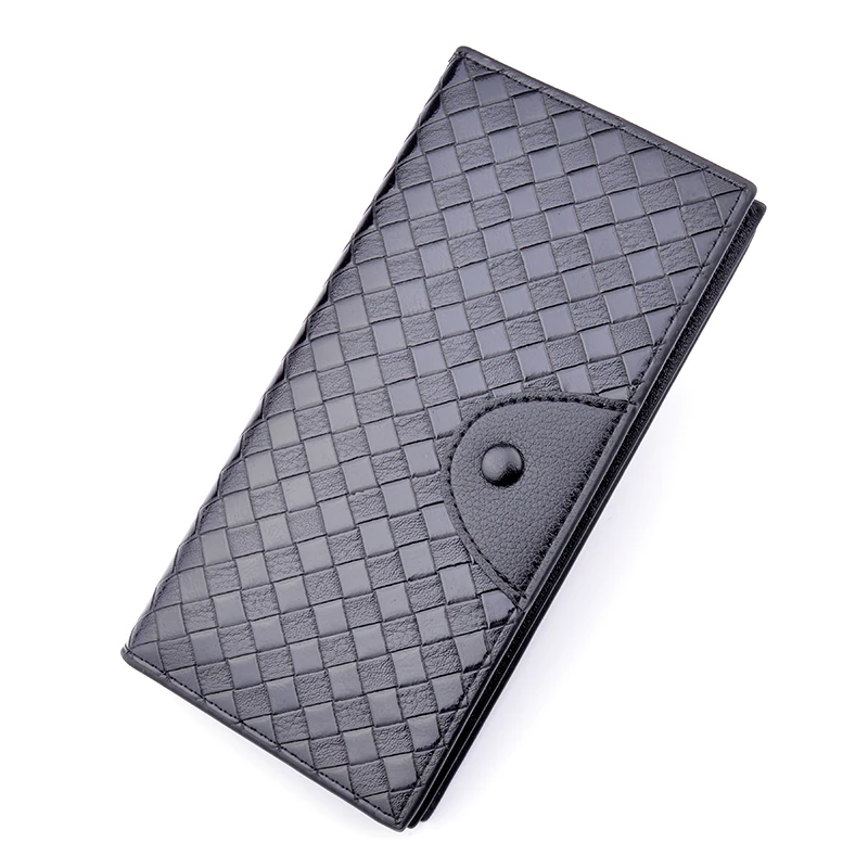 

Custom wholesale korean big capacity long PU leather men's clutch bag wallet with zipper, Customized color