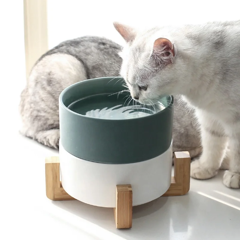 

2021 Wholesale Pet Supplies OEM/ODM non-slip Elegant Ceramic Pet Bowl Dog Cat Food Bowl Water Bowl, As picture