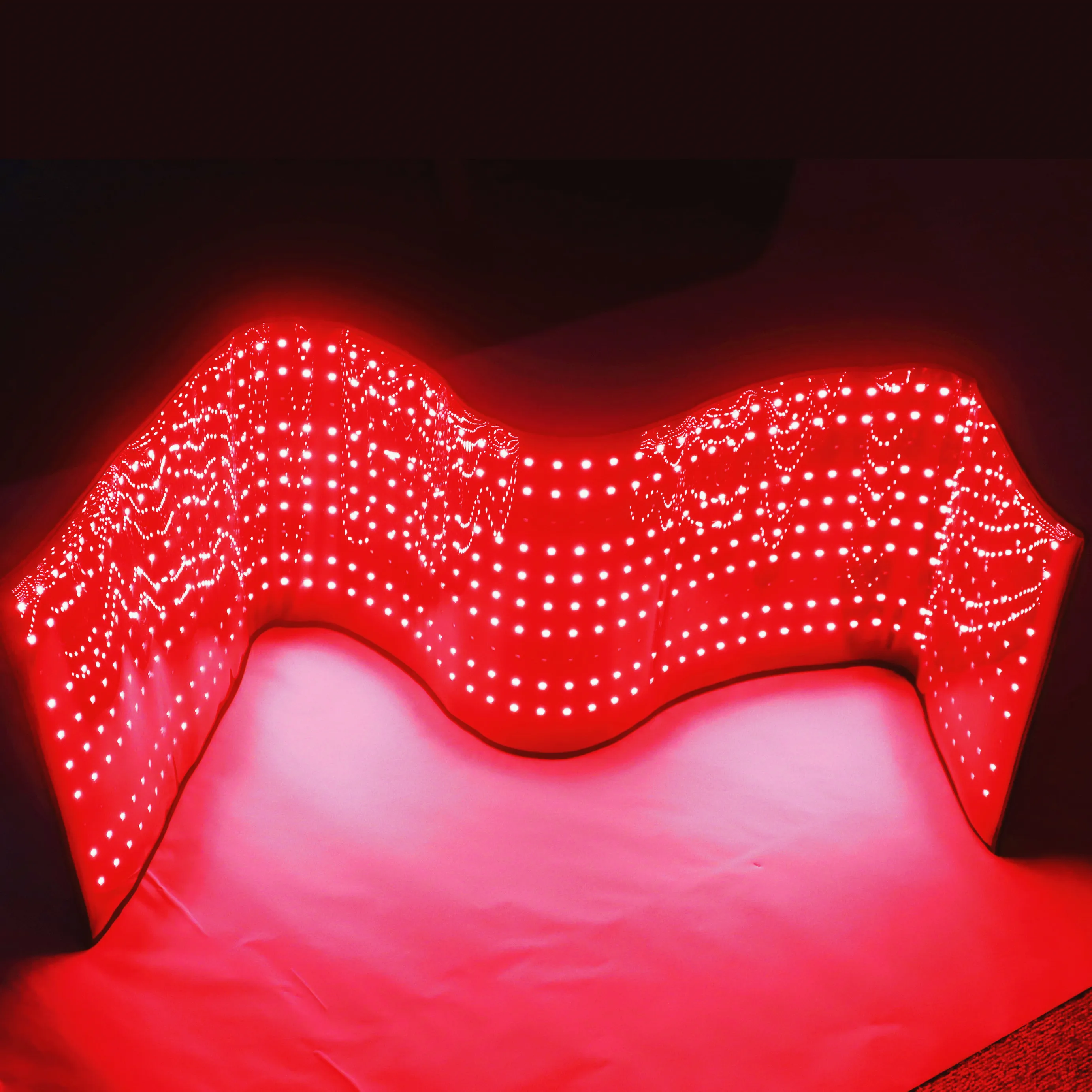 

Near Infrared Red Led Light Massage Mattress Bed Heating Yoga Mat New, Black