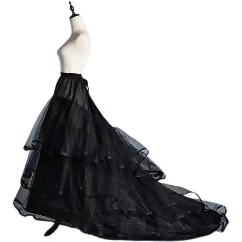 

Wholesale Fishtail Waist All Kinds Of Skirt Brace Boneless Lolita Wedding Dress Petticoat Women Lace Gown Wedding Dress Bustle
