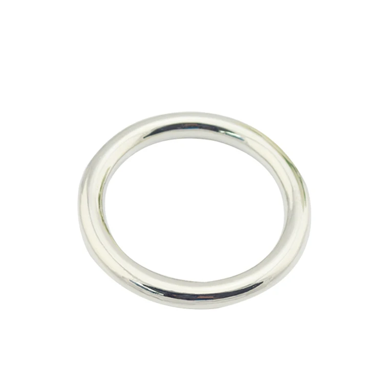 

Zinc alloy round iron metal ring for bag Accessories, White, golden, black etc.