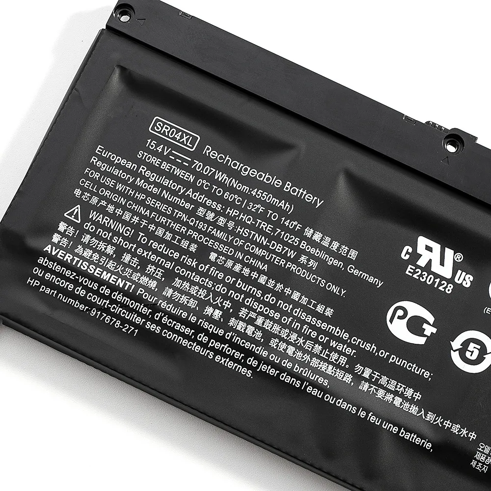 sr04xl 原装笔记本电池 15.4v 4550mah (70.