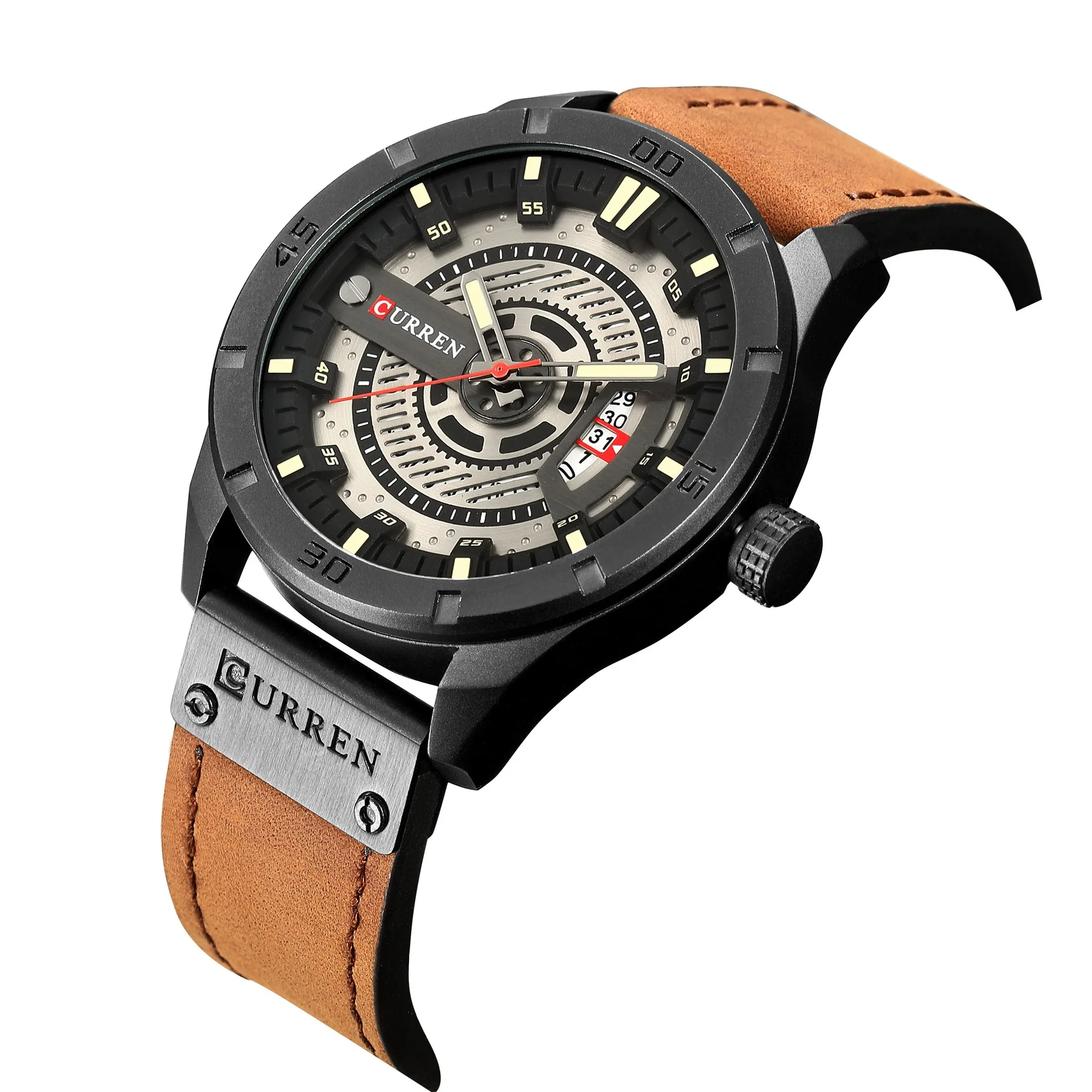 

Factory Brand CURREN 8301 Luxury Mens Military Sports Watches Men Wrist Date Quartz Casual Leather Watch Reloj