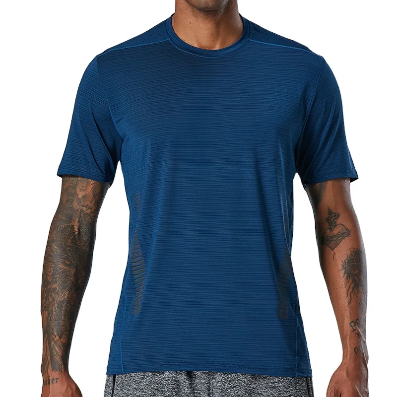 

Men's Athletic Dry Fit Shirts Running Moisture Wicking Short Sleeve OEM Sports T-shirt Customized sportswear, Customized colors