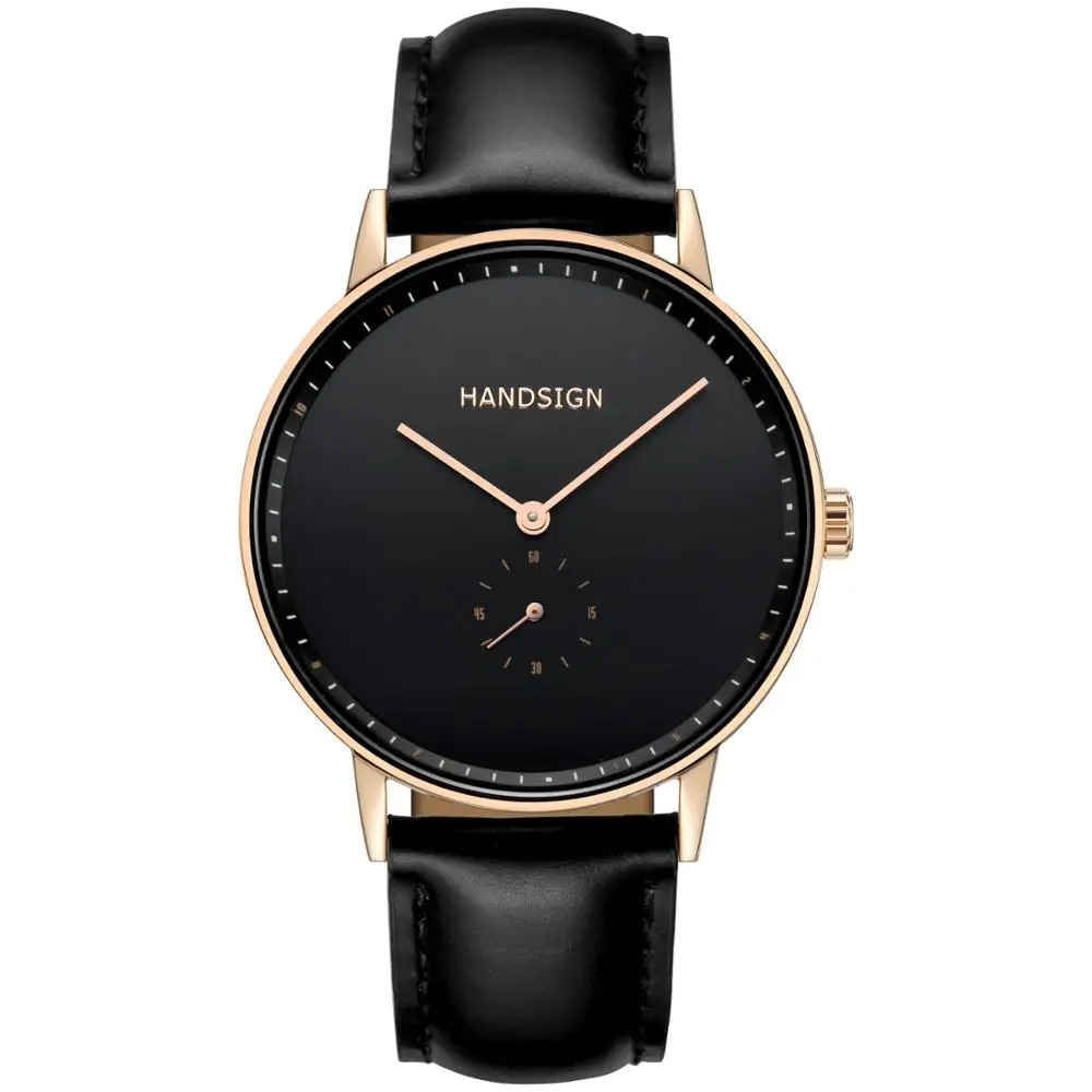 
Swiss movement gold watches high quality leather band wristwatch 