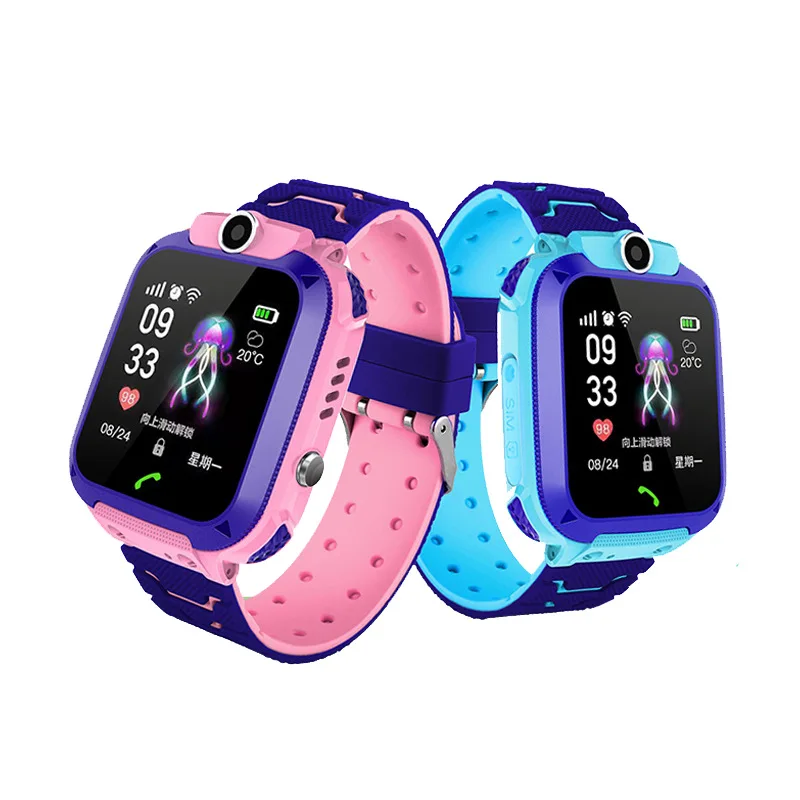 

Q12 camera Kid waterproof smart watch for Children's LBS positioning watch SIM card, Red