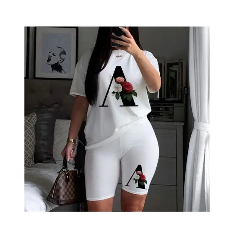 

New Round Neck Suit White Print Temperament Commuter Cotton Short-Sleeved Loose Temperament Bottoming Shirt, Customized color