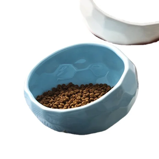 

Wholesale cheap custom pet bowl food water dish porcelain pet slower feeder ceramic cat dog feed bowl