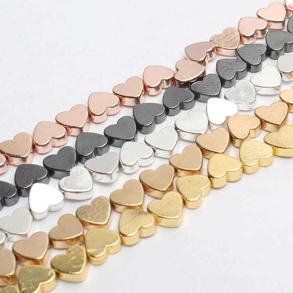 

Natural Stone Beads Diy Bracelet Necklace 5x6MM Natural Heart Shape Hematite Beads For Jewelry Making