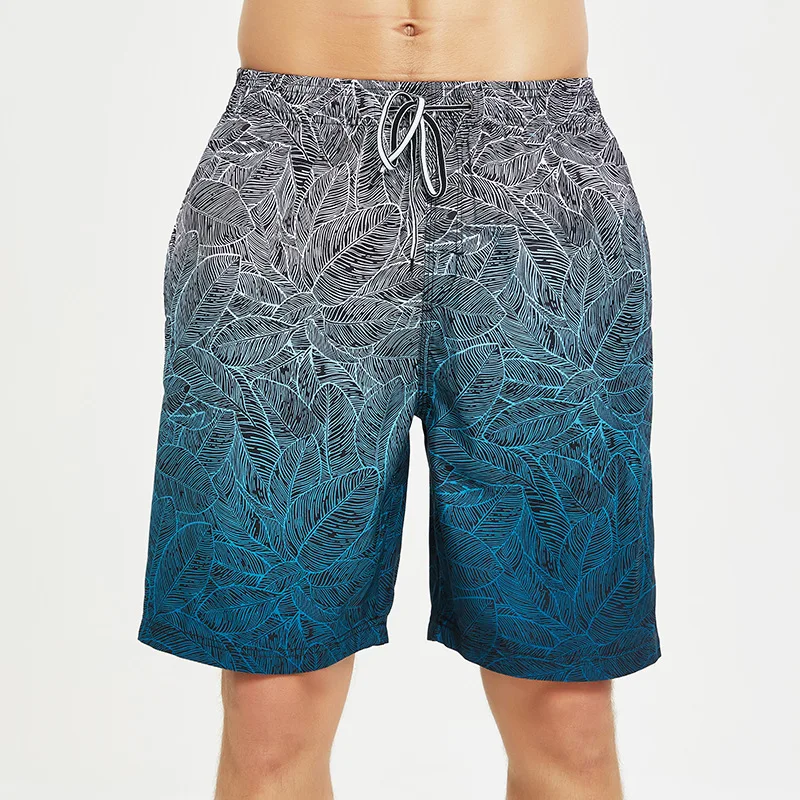 

2021 plus size quick-drying shorts beach surfing gradient color beach pants men's swimming pants, Multi colors or custom