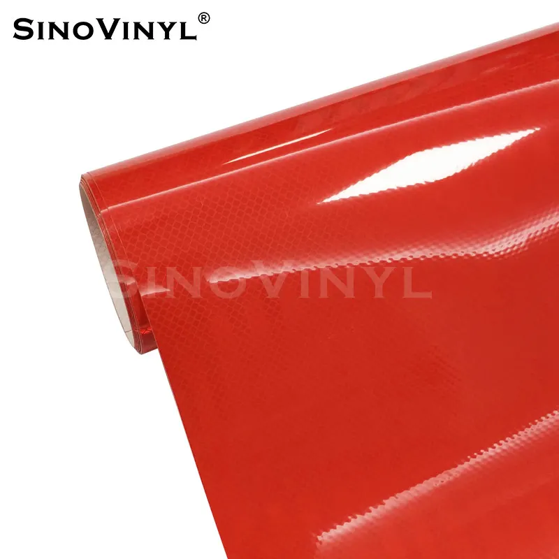 

SINOVINYL Factory Supply EGP Reflective Sheeting Transparent Vinyl Sticker Engineering Grade Reflective PVC Adhesive Sticker
