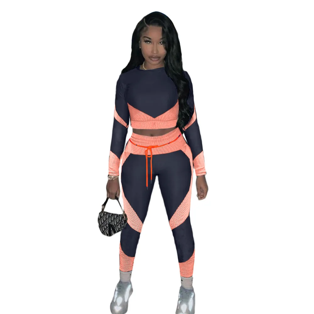 

trendy outdoor clothes pretty woman long sleeve hoodies two piece set women clothing, Picture