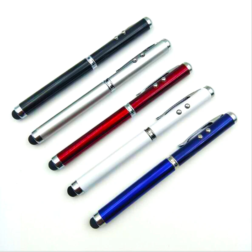 

Promotional 4 in 1 multi RED laser pointer with LED torch light laser pointer pen for teachers