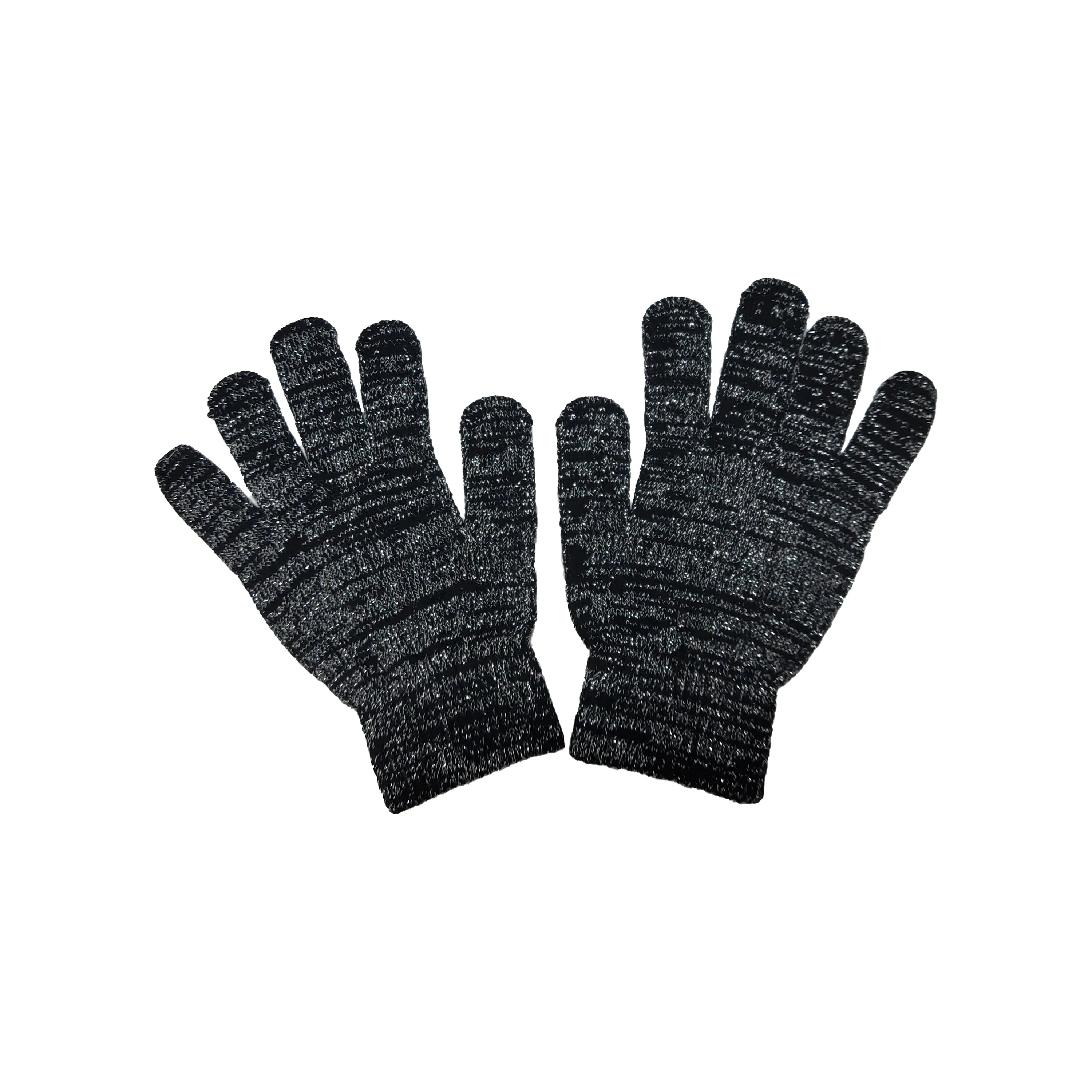 
Good quality Touch screen acrylic knitted doubld palm cat cartoon fashion winter hands magic gloves 