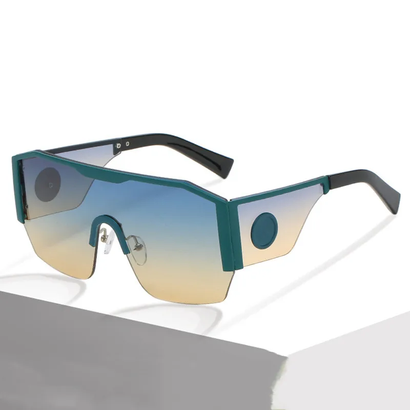 

2021 New FASHION Sunglasses Hot Luxury Brand Designer Metal Rimless Fashion SQUARE Sunglasses Oversized Sunglasses
