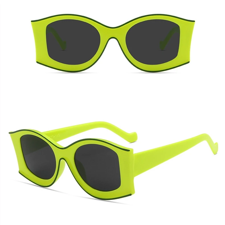 

DLL18087 DL Glasses angular oval sunglasses 2021 candy color custom logo sun glasses vintage shades for women men