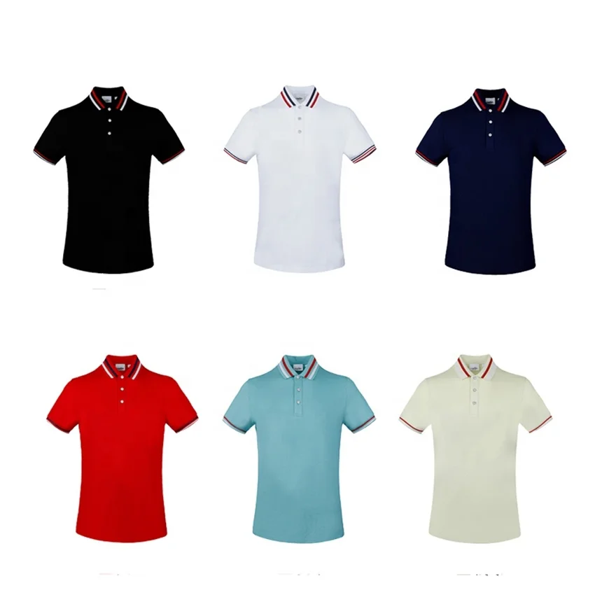 

Classic Style Custom White Mens Gym Cotton Pique Fabric Polo Shirt