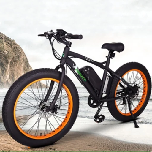 

Most Attractive ALLOY Frame FAT BIKE beach ebike 26 inch electric cruiser bike 48v fatbike
