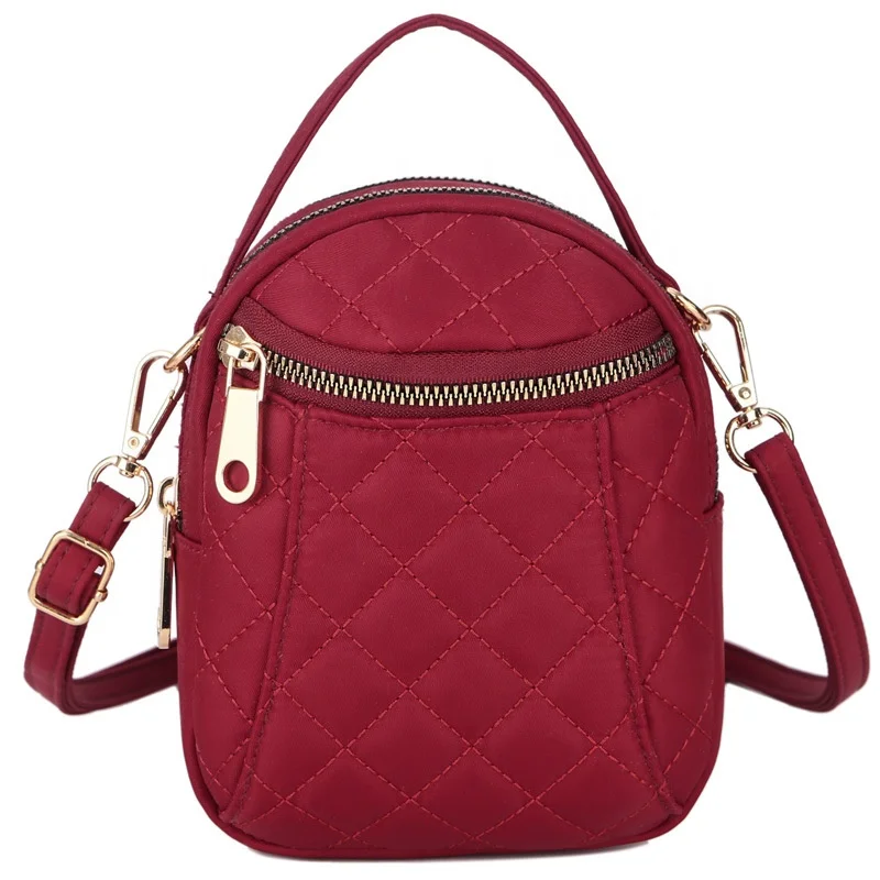 

Hot Selling Travel Outdoor Streetwear Tote Women Nylon Messenger Bag, Red, purple, blue, black, gray