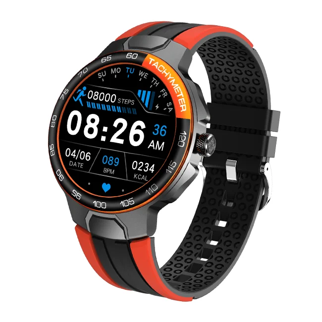 

DINGFENG New Arrival Sports Watch Round Reloj Inteligente IP68 Fitness Men Heart Rate Health Monitor Custom LOGO E15 Smart Watch