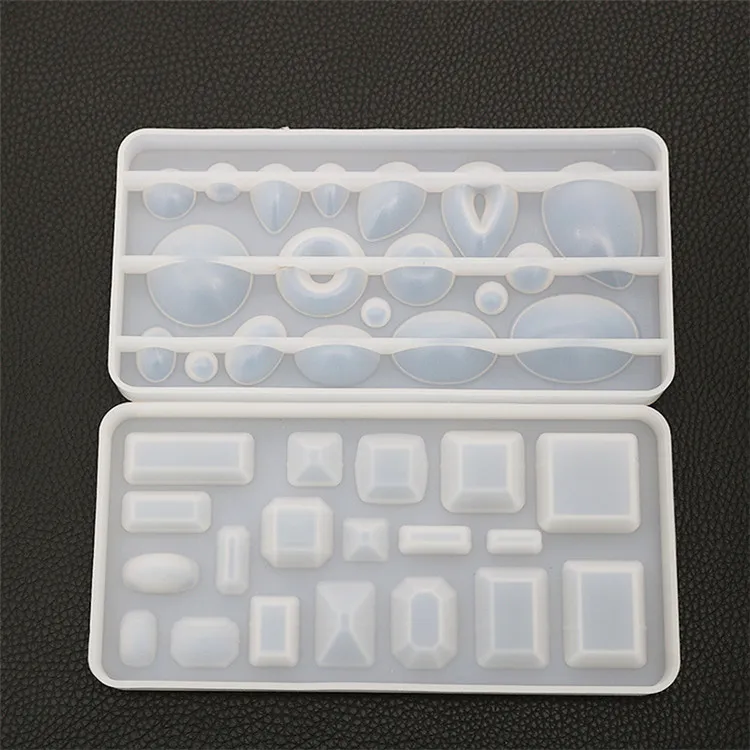 

Round epoxy resin pendant moulds square necklace silicone resin mould for DIY jewelry craft, Random